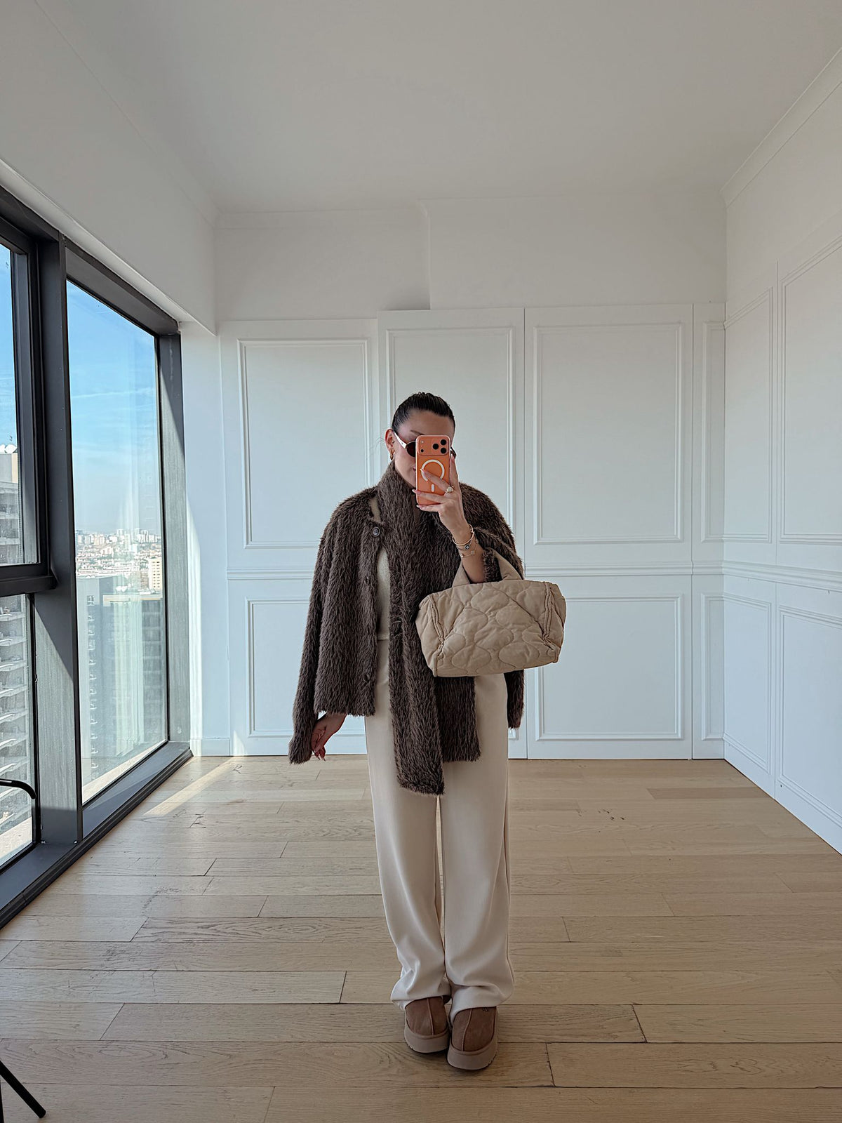 Atkı Detaylı Premium Mont