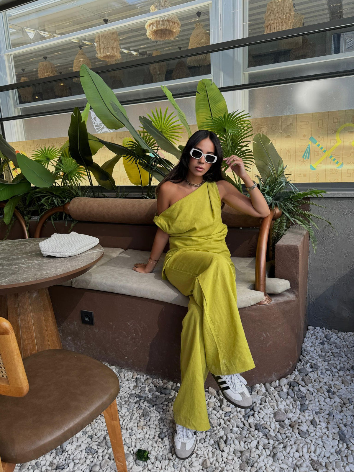 Nora Bluz Pantolon Yeşil Takım