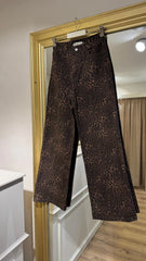 Premium Leopar Desenli Jean