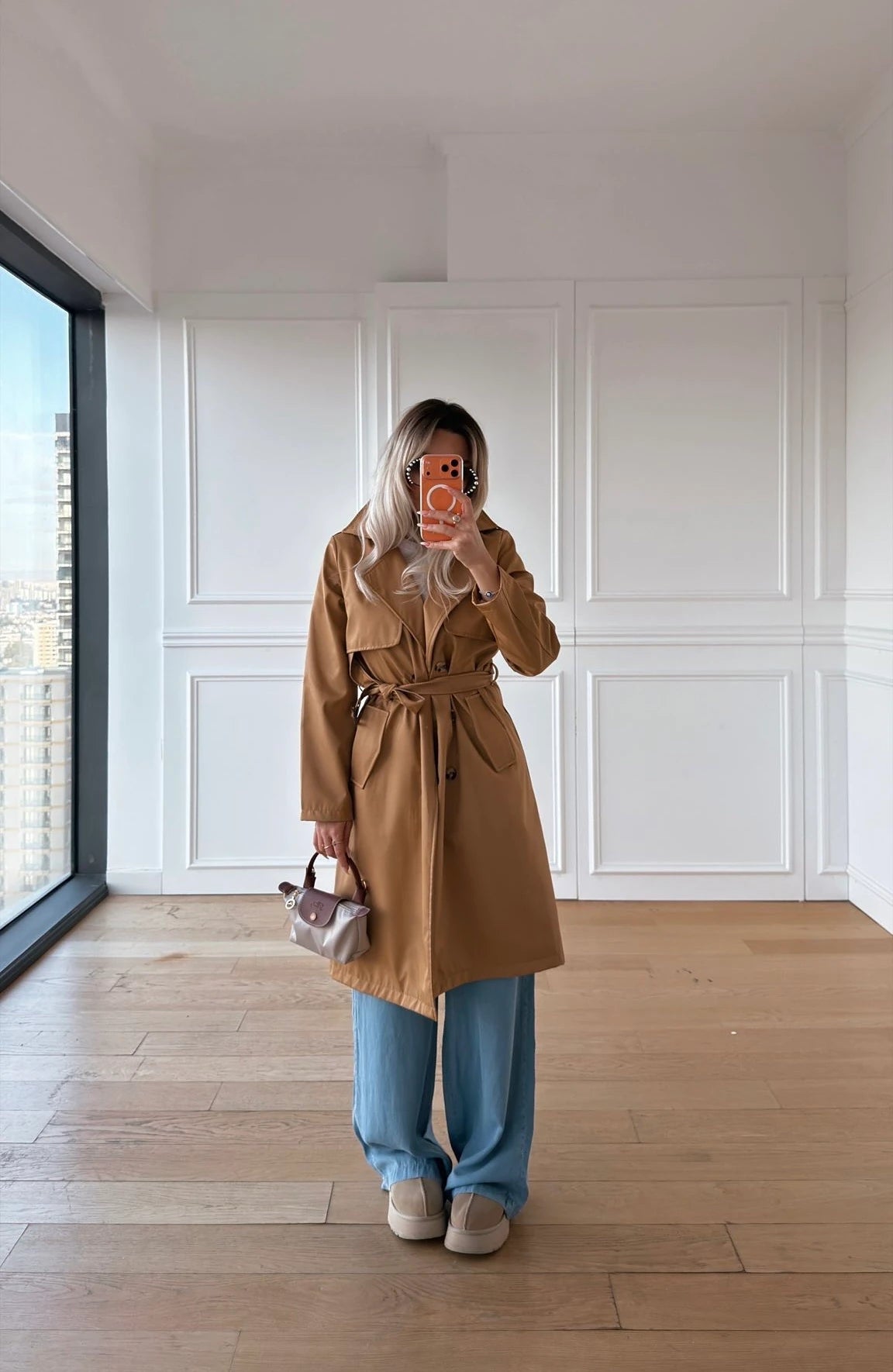 Orj Marka Bymn Camel Trenchcoat