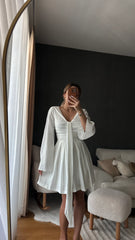Ella Elbise - Beyaz