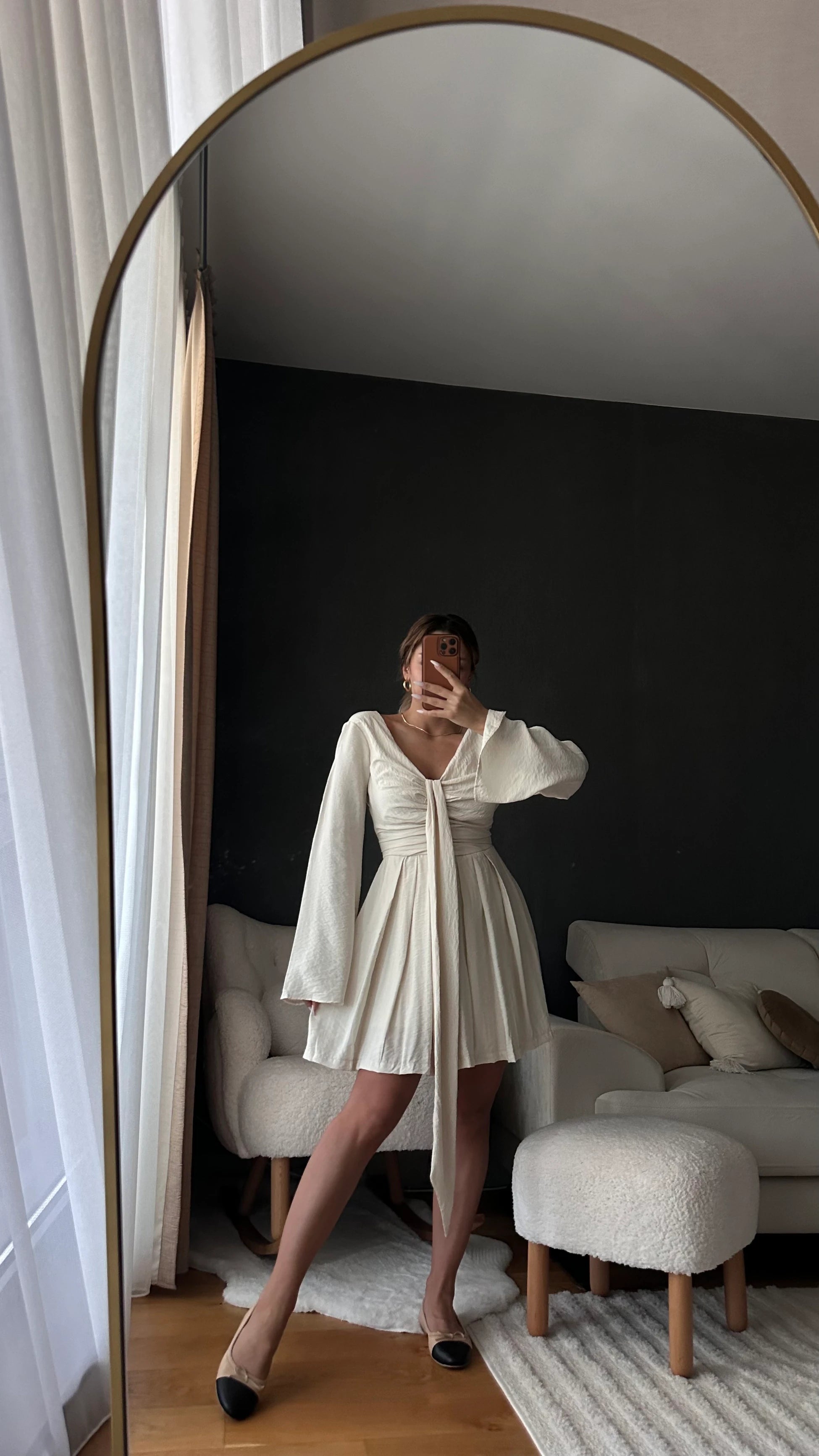 Ella Elbise - Ekru