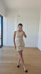 Zr Model Kemerli Yelek Detay Elbise