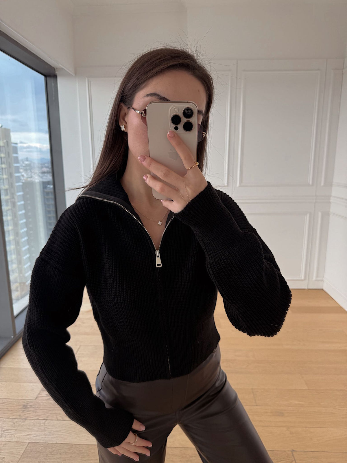 Fitilli Hırka - Siyah