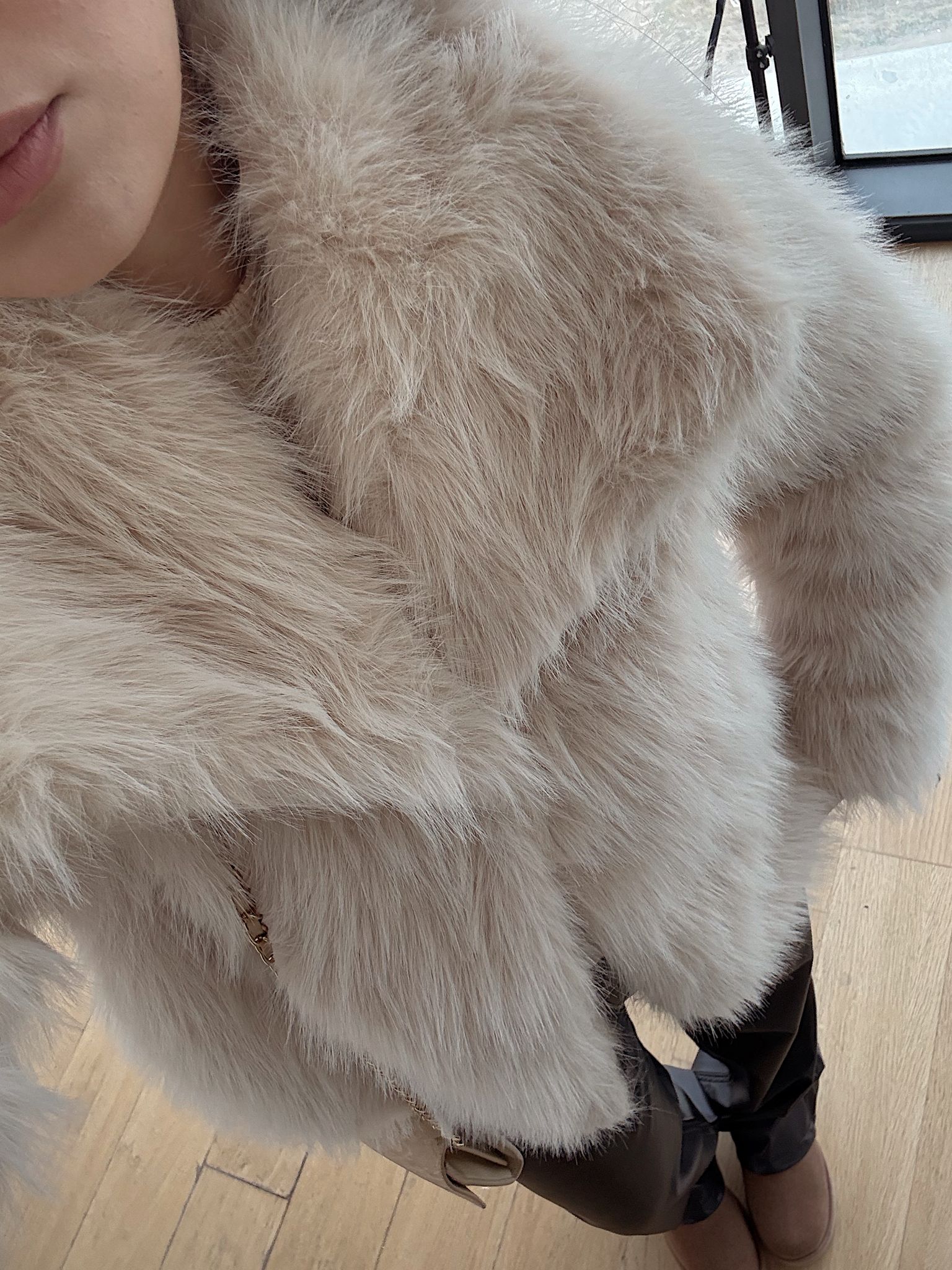 Premium Luz Ekru Kürk