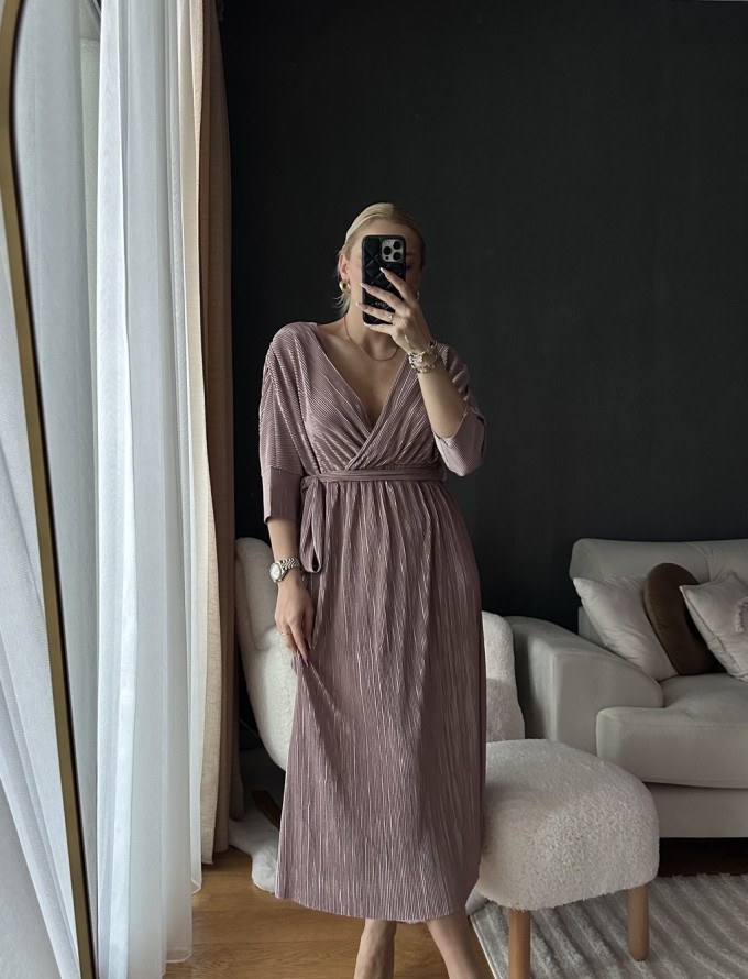 Pudra Piliseli Premium  Elbise - ONZE